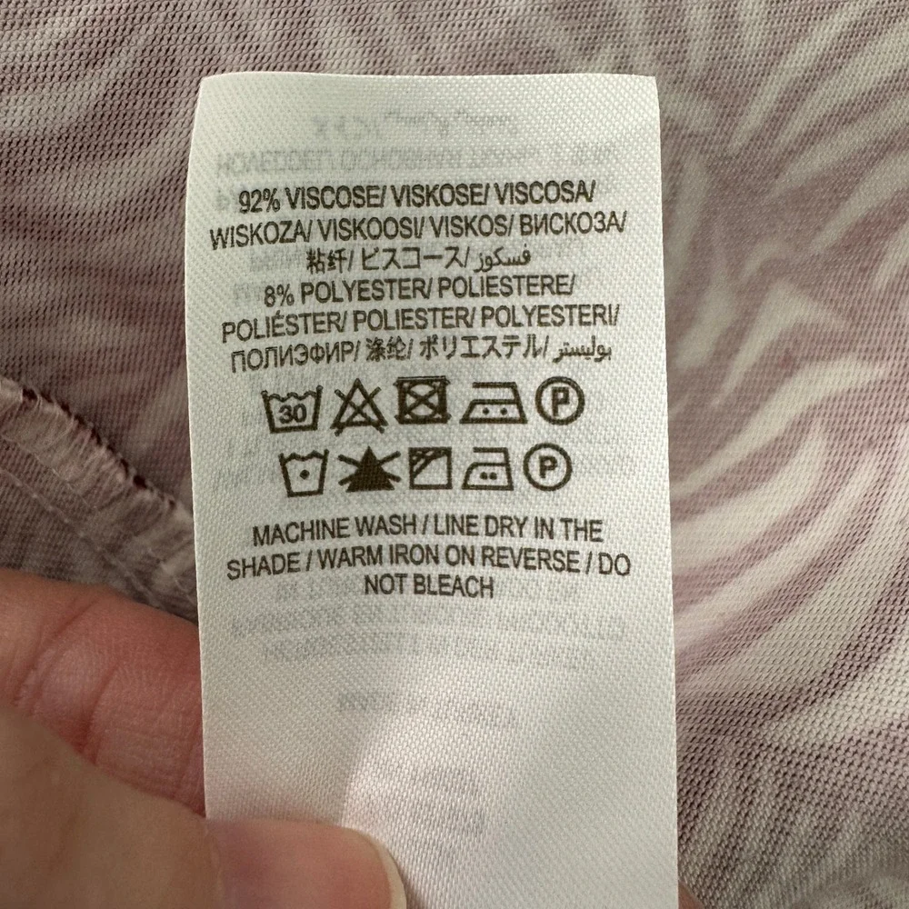 Boden Ottilie Shirt Dress Size 6 Maroon White Wave Print Midi Long Sleeve Belted - Picture 10 of 10